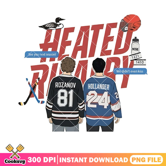 Hollanov heated rivalry png, romance hockey png, day couple png
