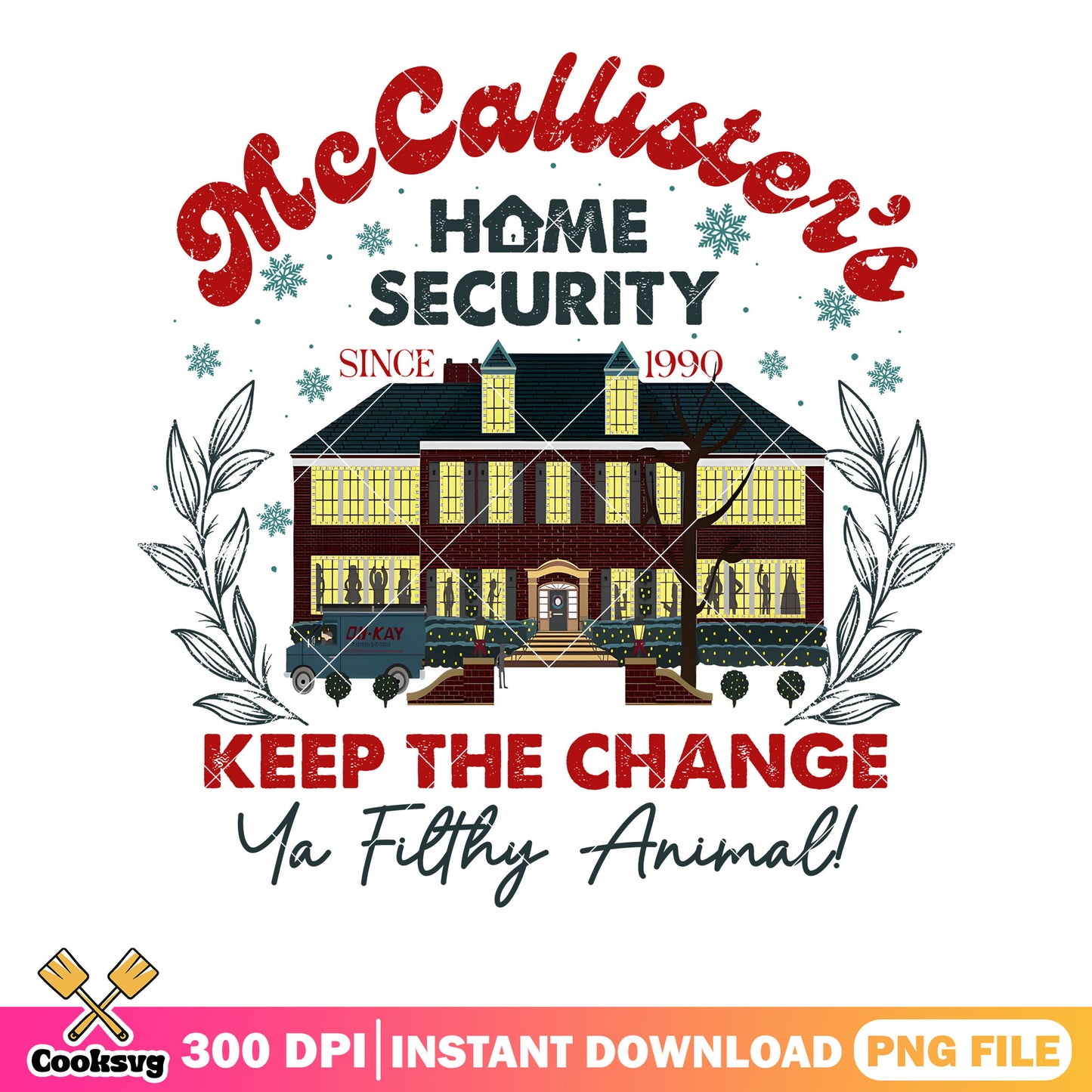 Home security since 1990 png, christmas poster png, merry christmas png