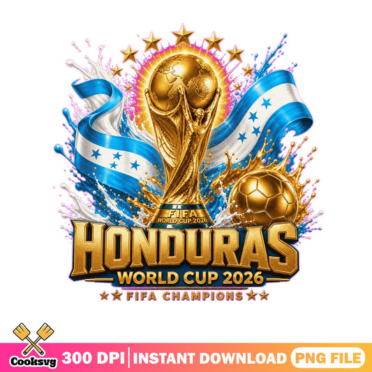 Honduras World Cup 2026 FIFA Champions PNG, Soccer PNG, Football PNG