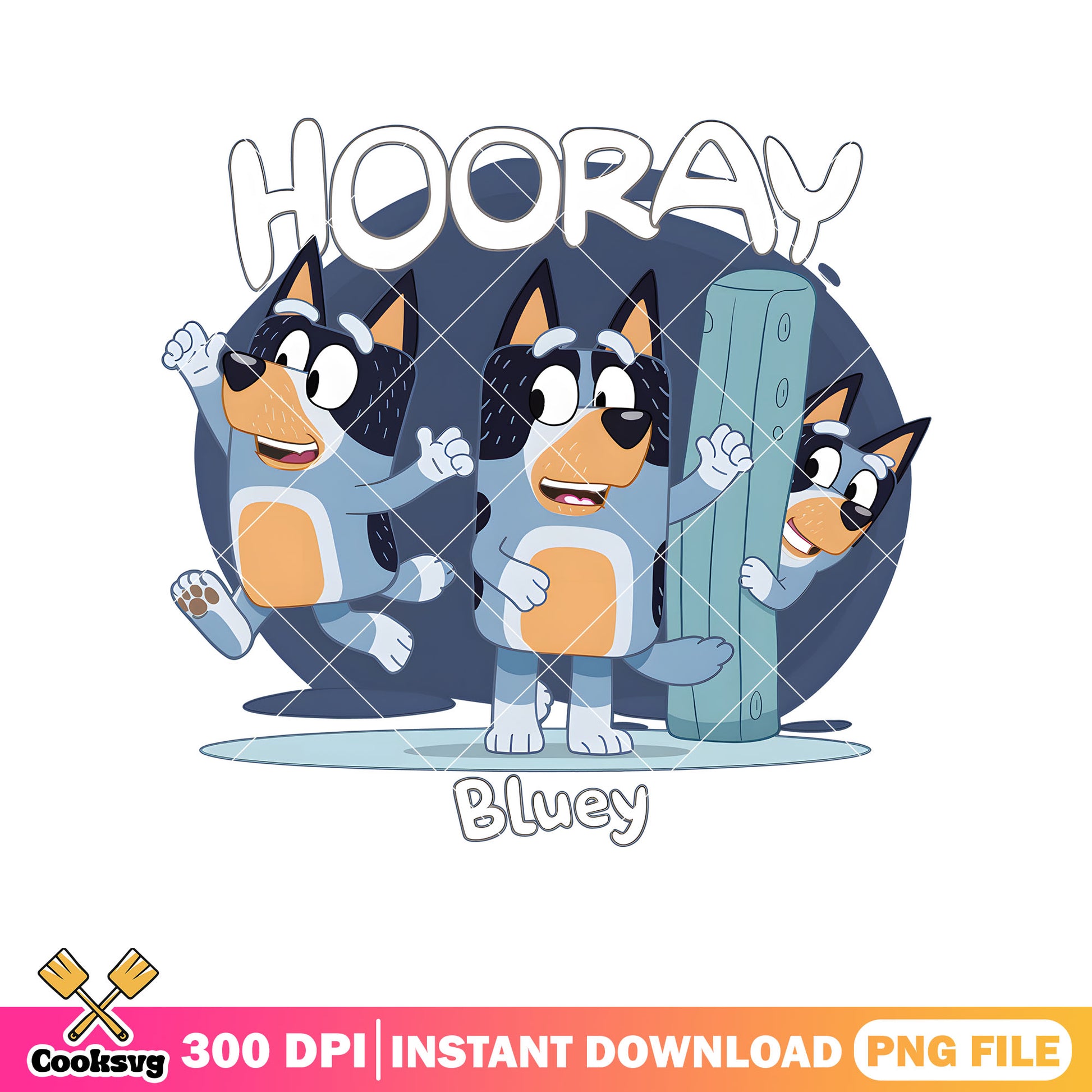 Hooray bluey dancing cartoon png, bluey onesies​ png, bluey dance mode​ png