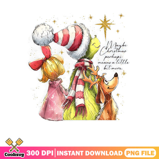 Hoping for a longer christmas png, the grinch png, merry christmas png
