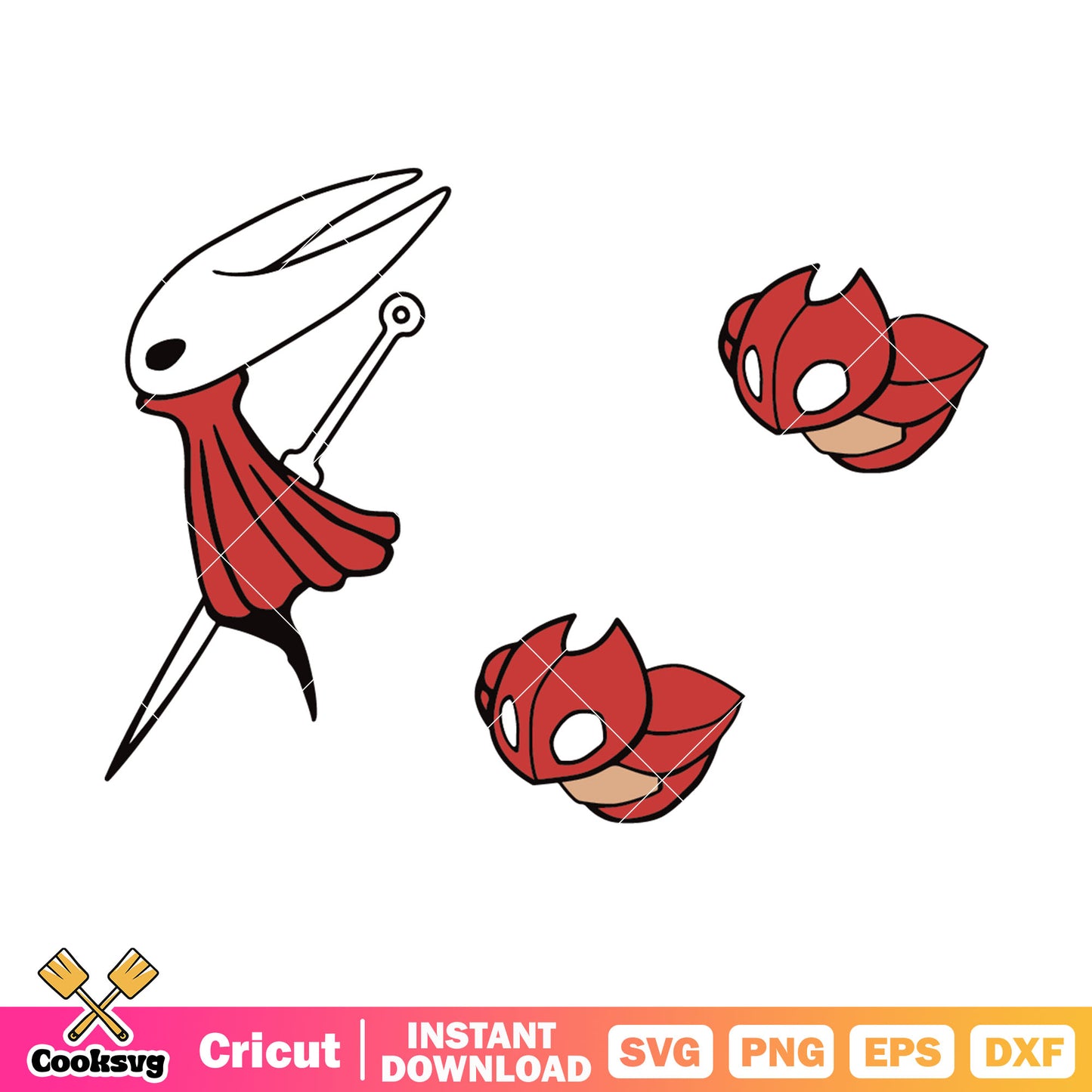 Hornet and friends svg, hornet silksong svg, silksong steam svg