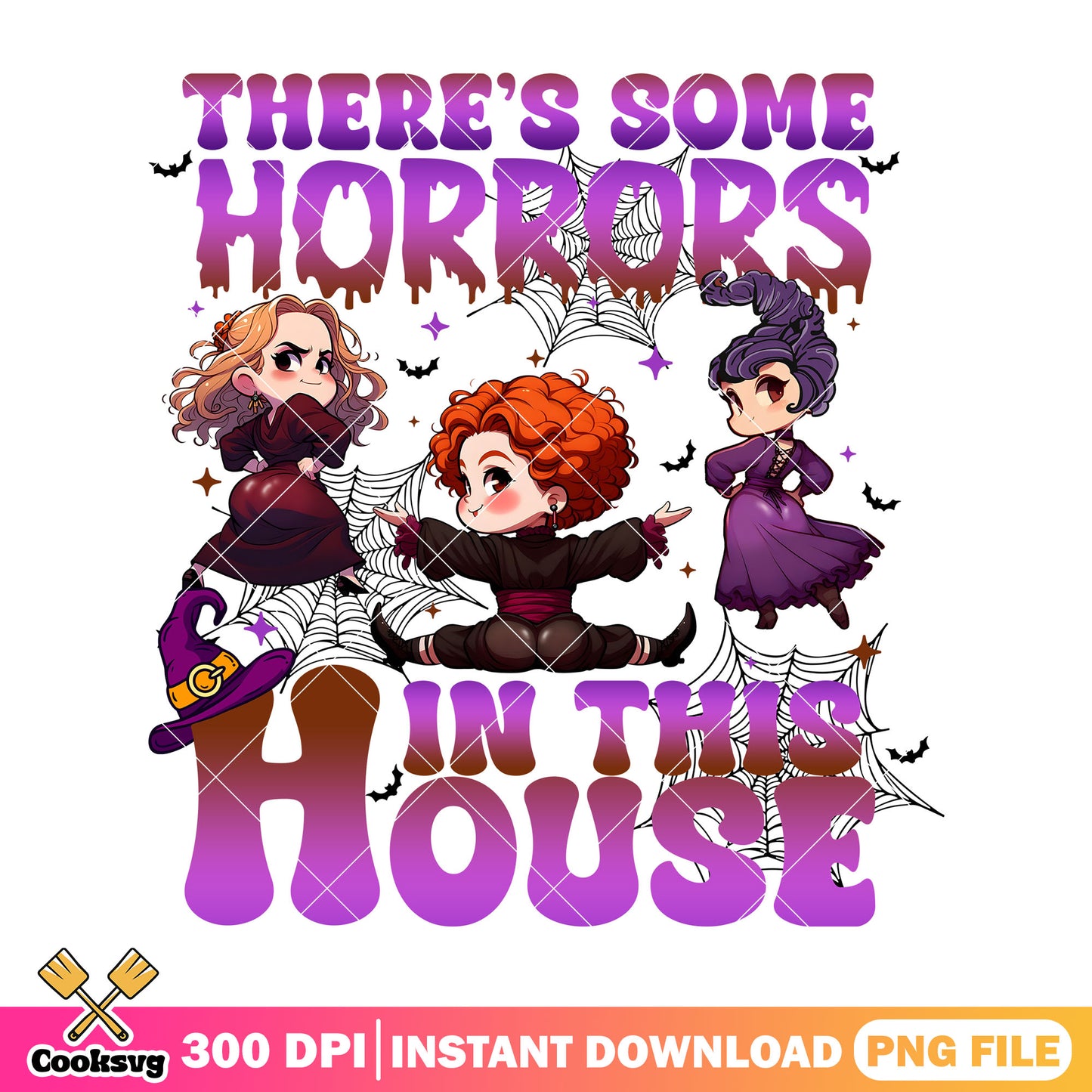 Horors in this house png, horror movie png, halloween decor png