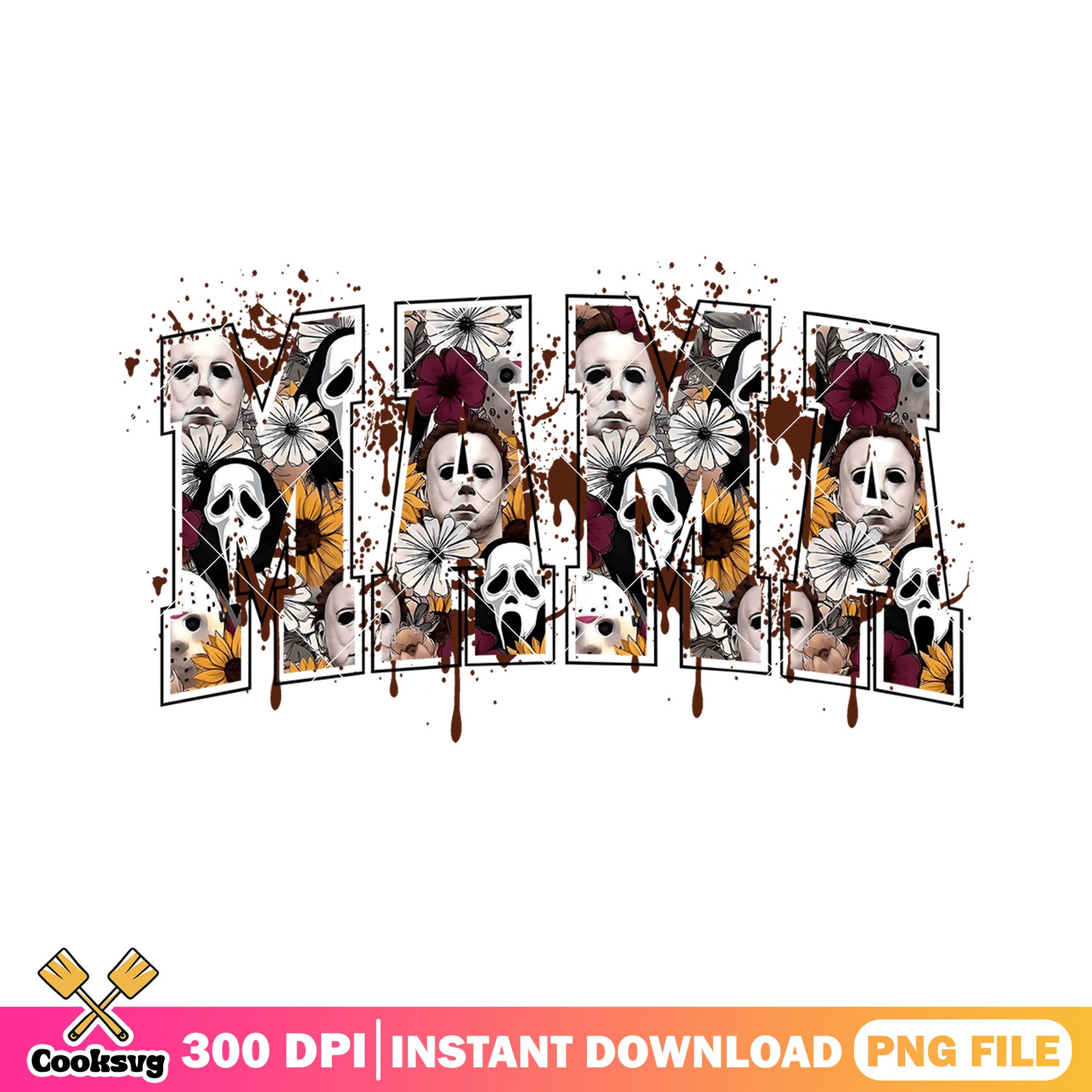 Horror movie mama png, hallowen movie png, horror characters png