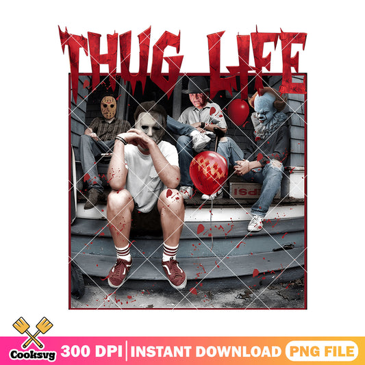Horror thug life png, horror characters horror png, halloween png