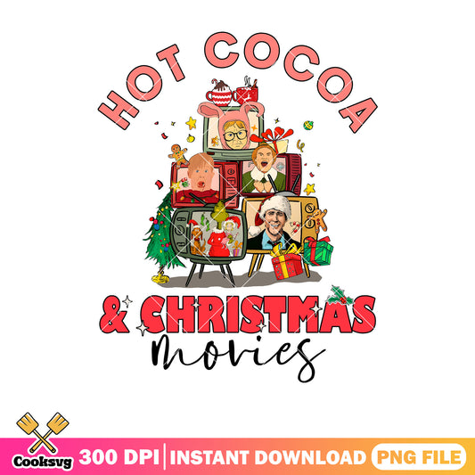 Hot cocoa and christmas movies png