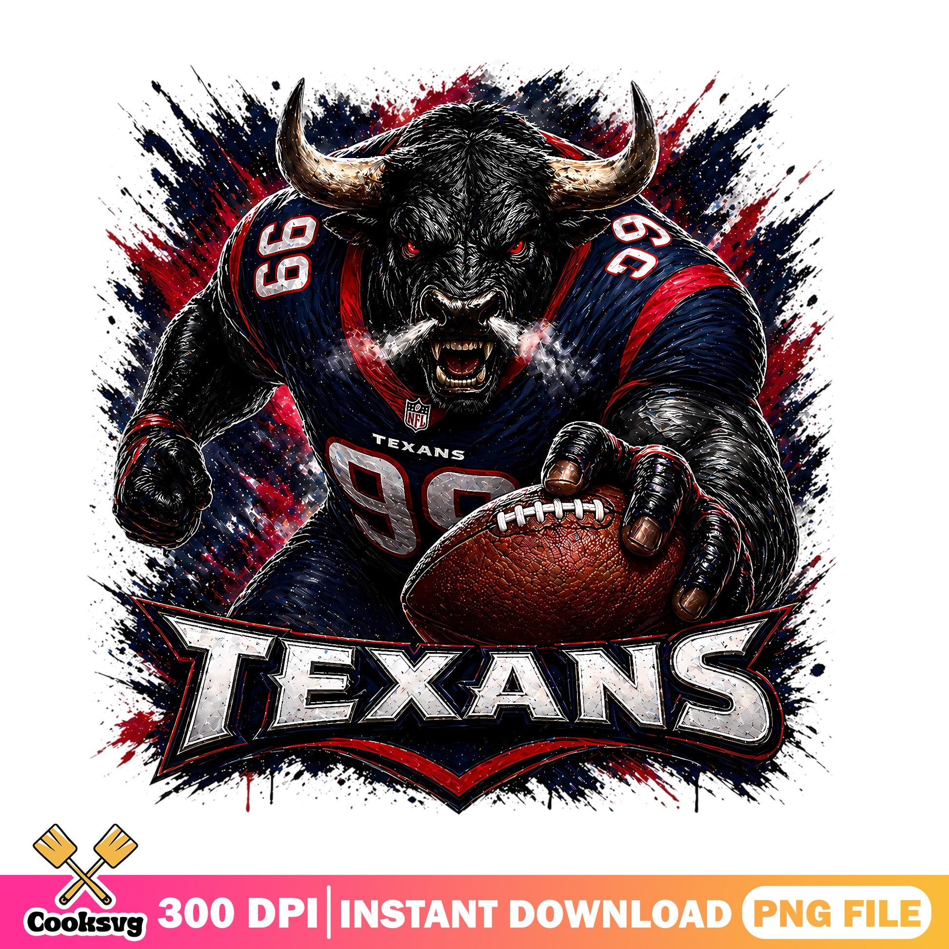 Houston Texans NFL PNG, Football Mascot PNG, Texans Fan PNG