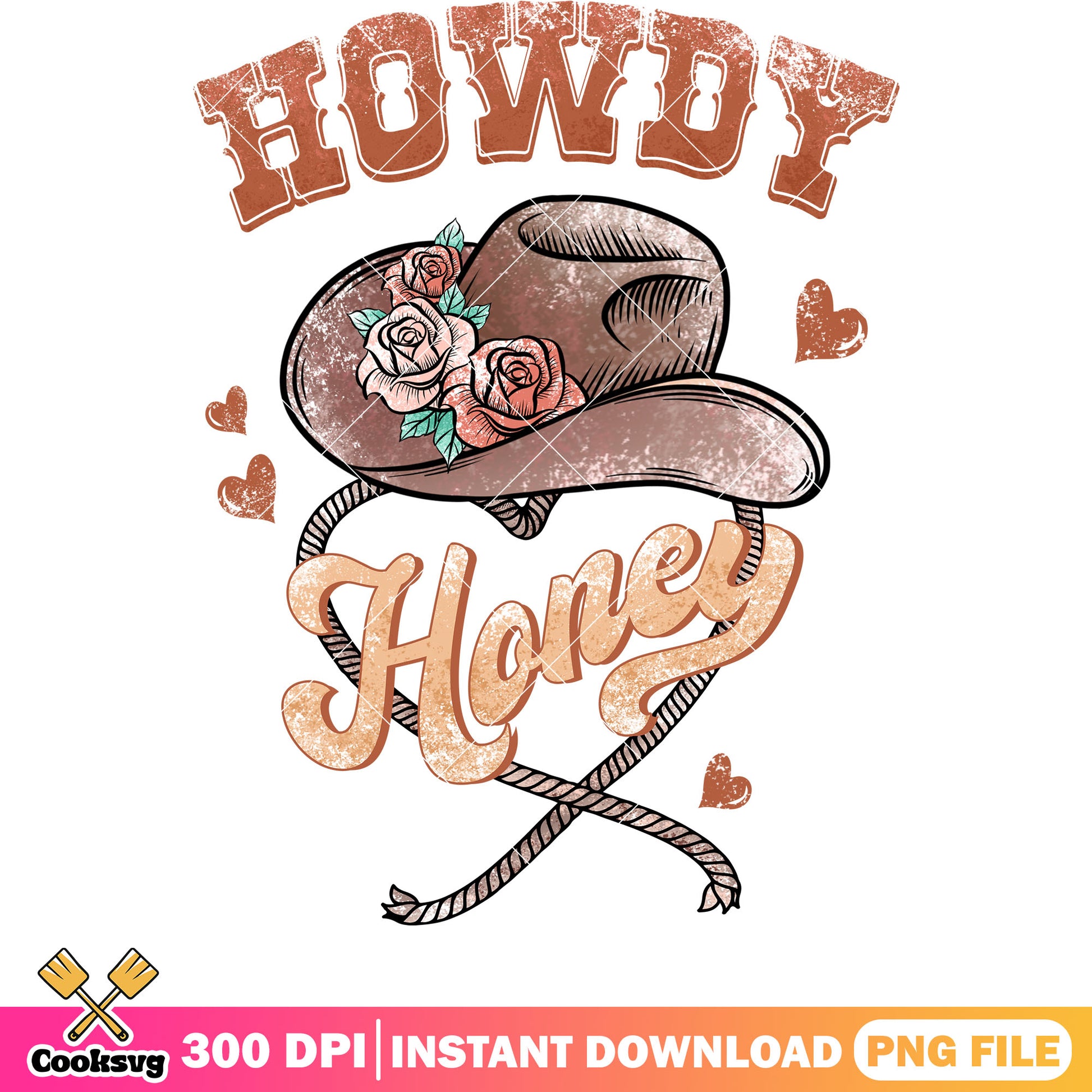 Howdy honey valentine hat png design, howdy valentine png, love valentine png