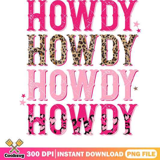 Howdy pink valentine text png, howdy valentine png, pink valentine png