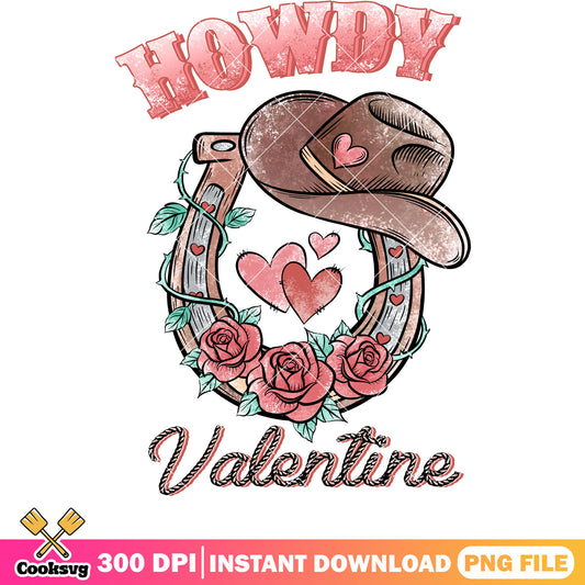 Howdy valentine boots png design, howdy valentine png, love valentine png