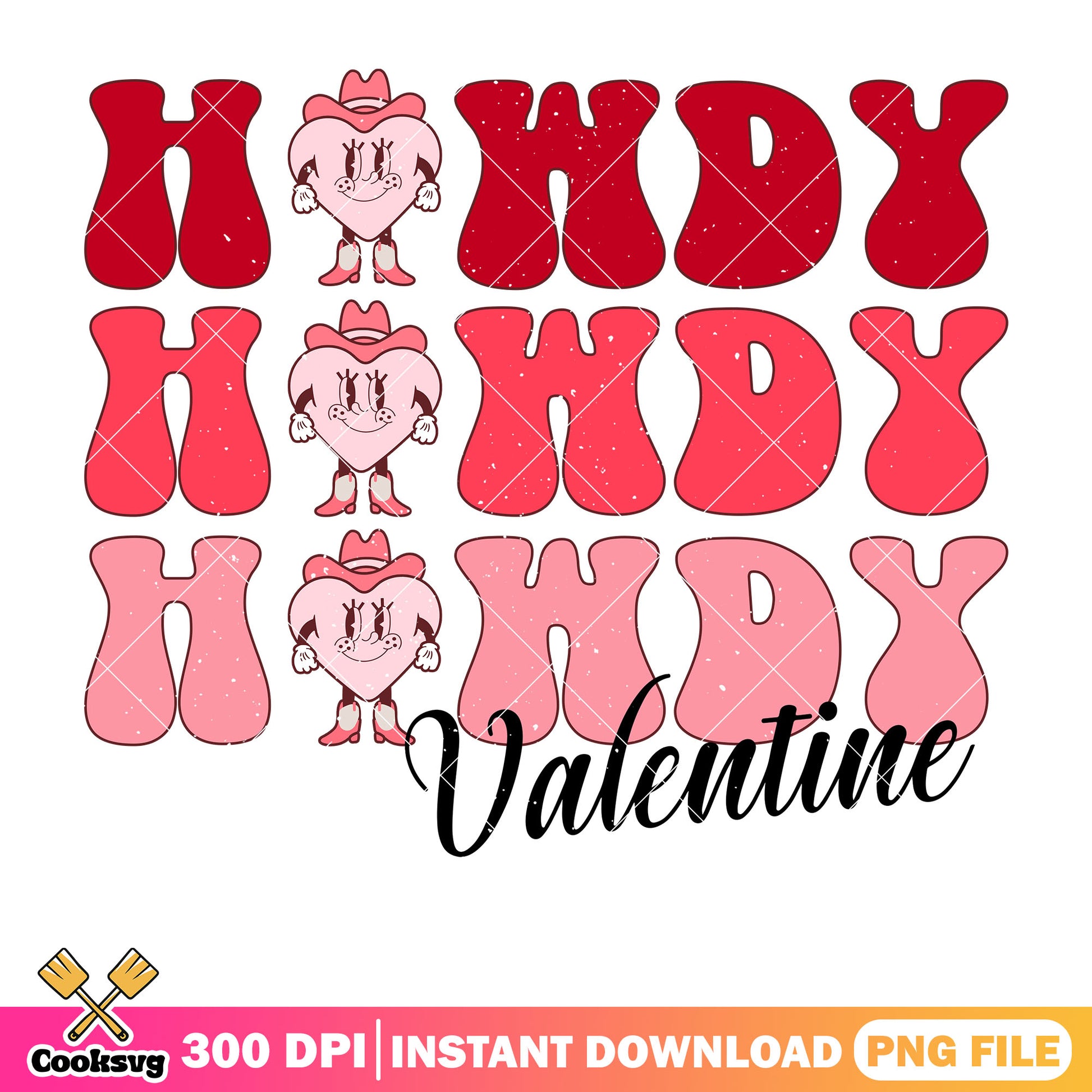 Howdy valentine pink heart png, pink valentine png, howdy valentine png