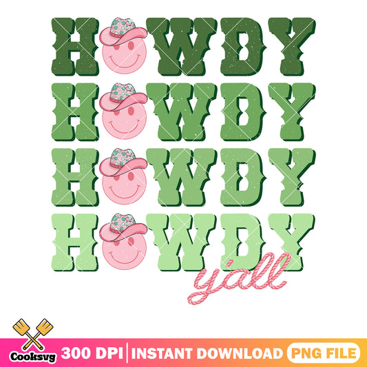 Howdy yall patricks png, lucky howdy png, saint patricks day png