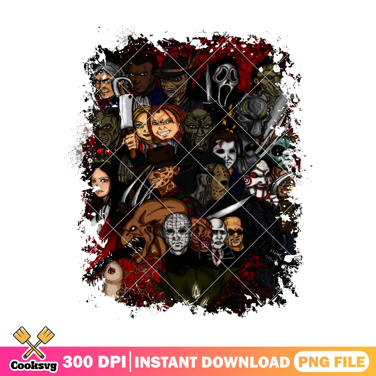Hubie halloween movie characters design png, halloween killers png
