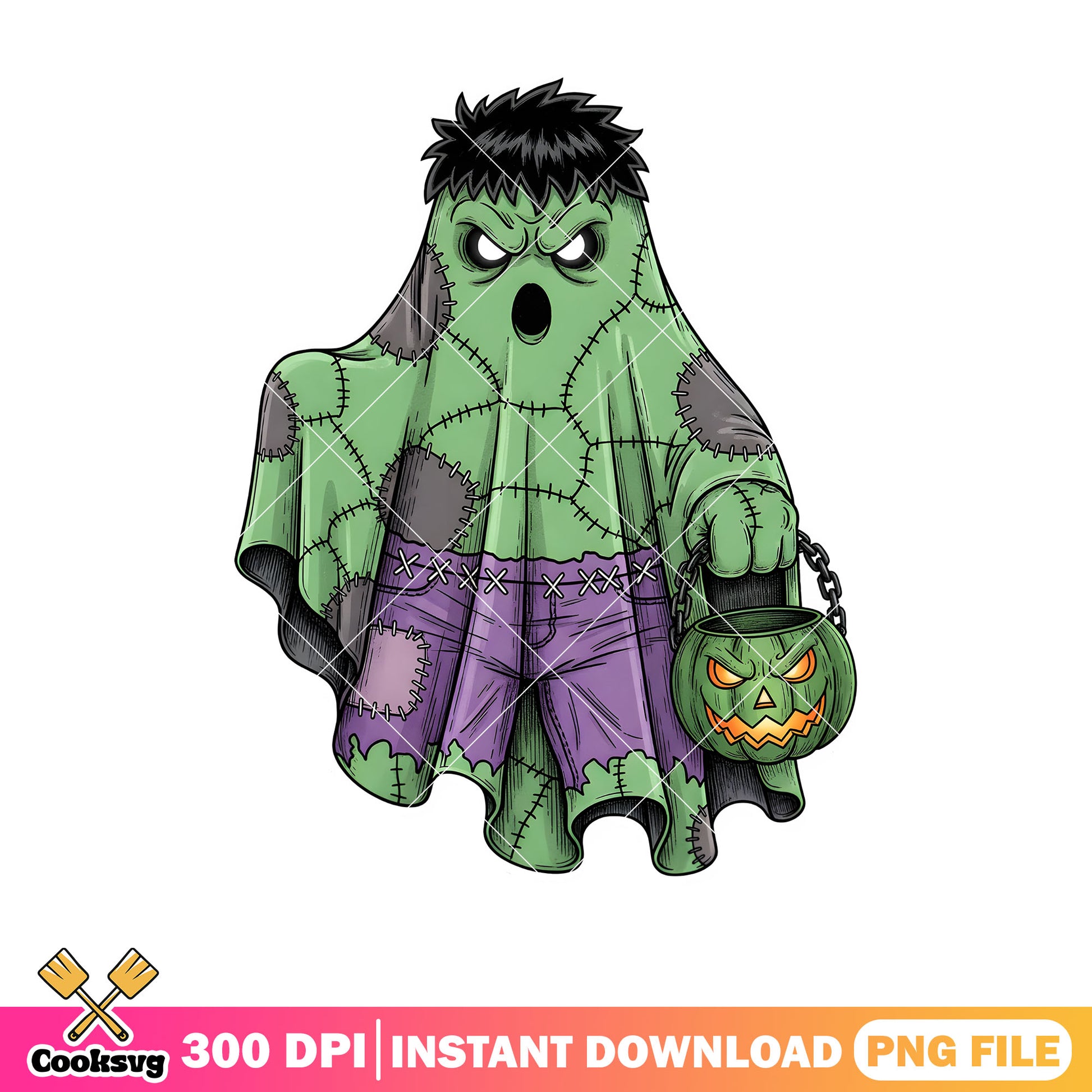 Hulk smash ghost png, the incredible hulk​ png, halloween ghost​ png