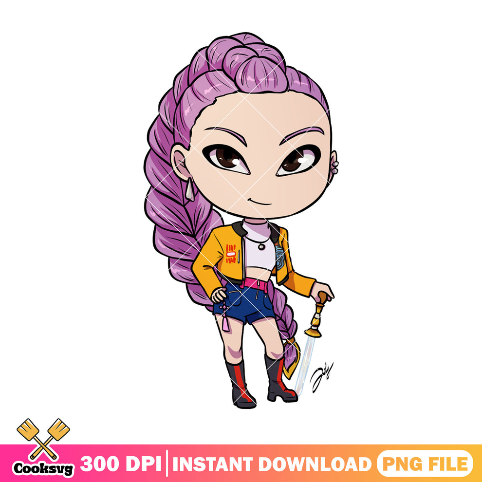 Huntrix chibi rumi png, huntrix rumi png, huntrix kpop png – Cooksvg