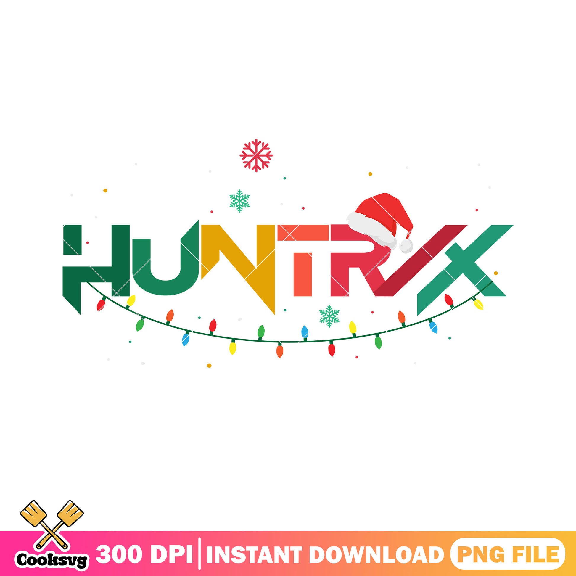 Huntrix christmas santa decor png, huntrix png, santa hat​ png