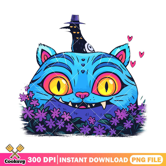 Huntrix derpy head floral png, derpy demon​ png, demon hunters​​ png