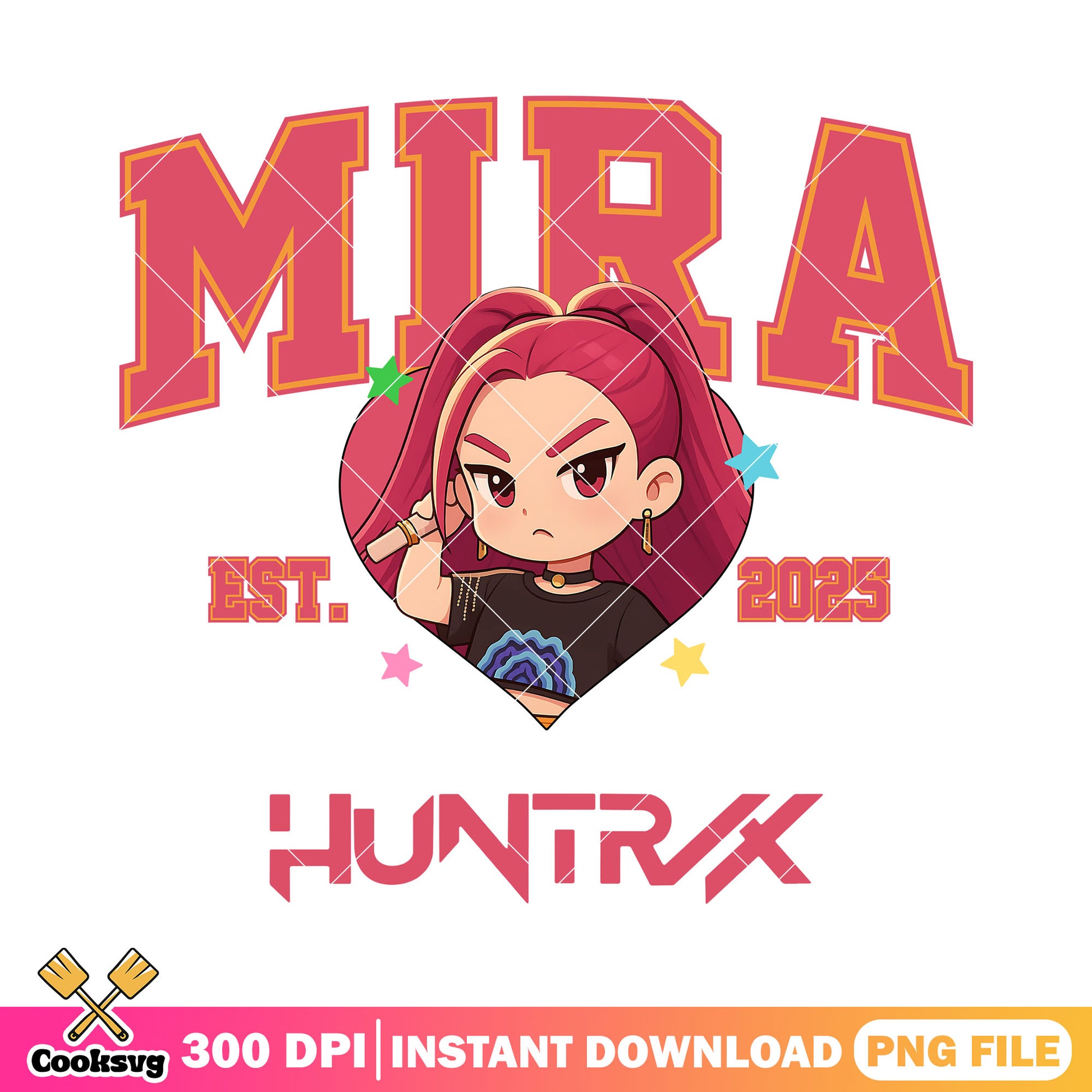 Huntrix est 2025 mira png, kpop mira png, kpop demon hunters png