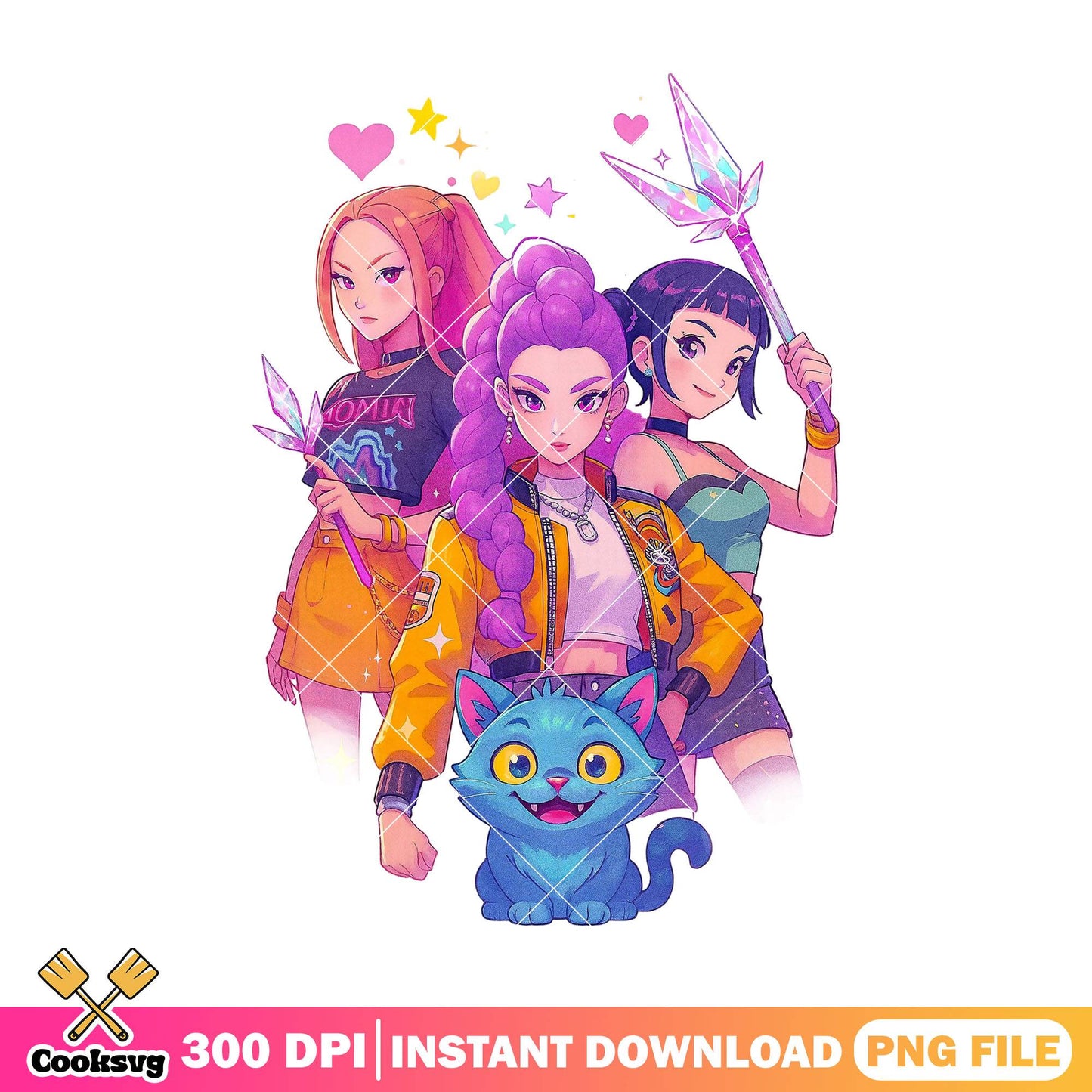 Huntrix girl trio x derpy png, derpy huntrix png, huntrix girl png