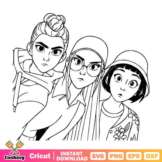 Huntrix just look at you svg, huntrix band svg, huntrix movie svg