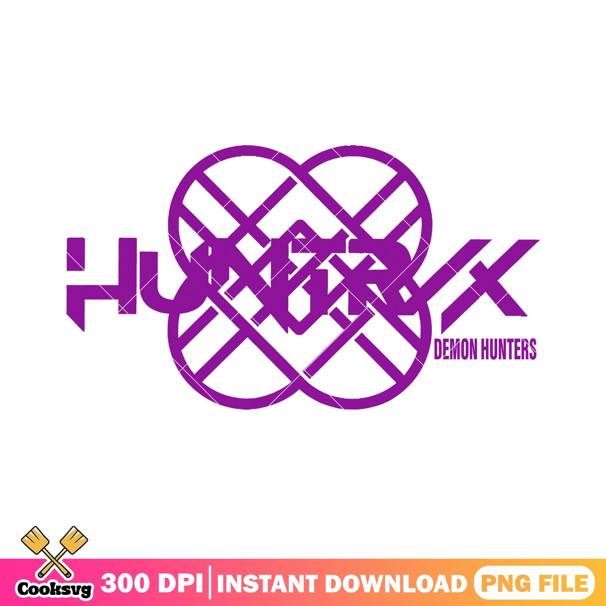 Huntrix purple logo png, huntrix logo png, huntrix kpop png