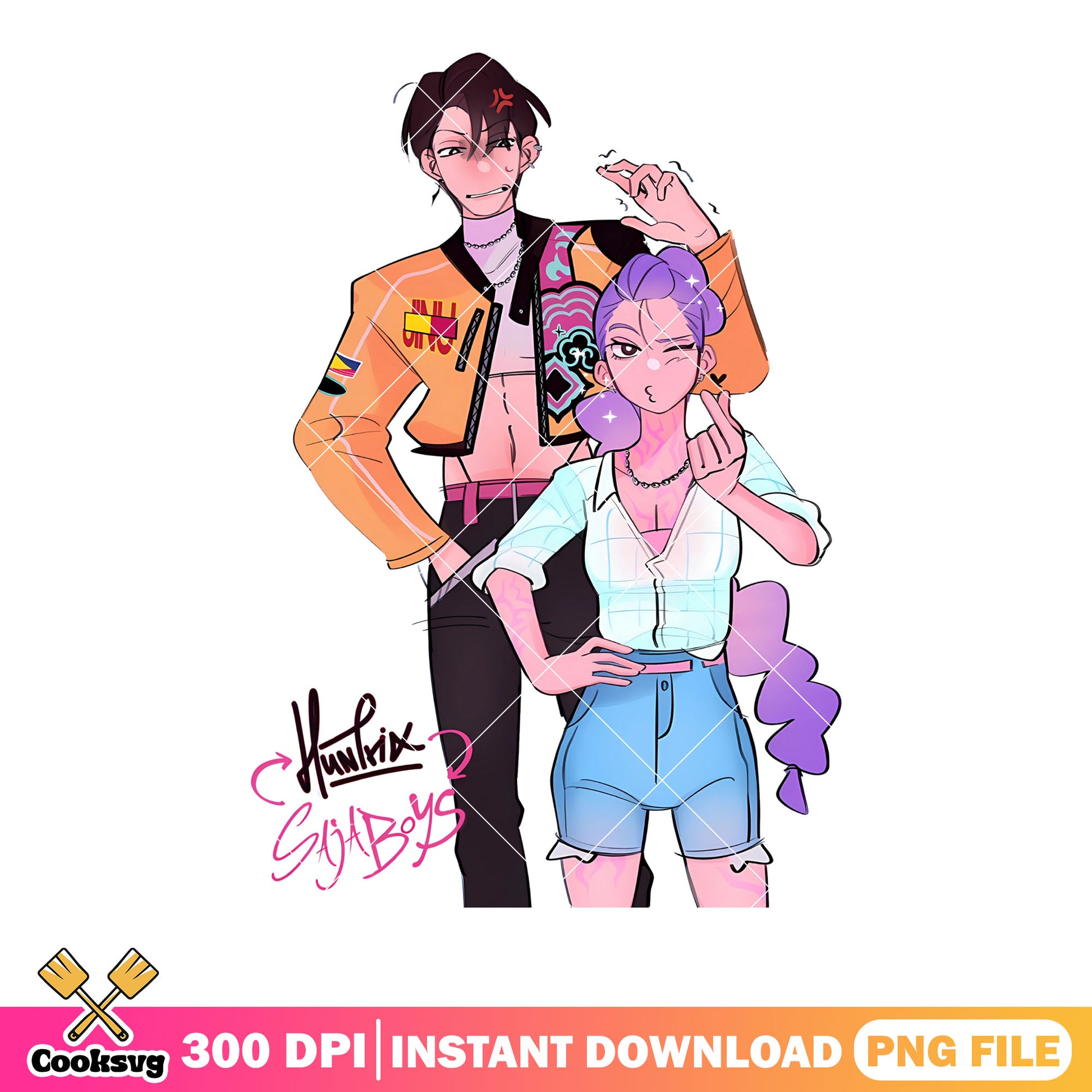 Huntrix switch sajaboys rujinu png, kpop demon hunters png, huntrix png