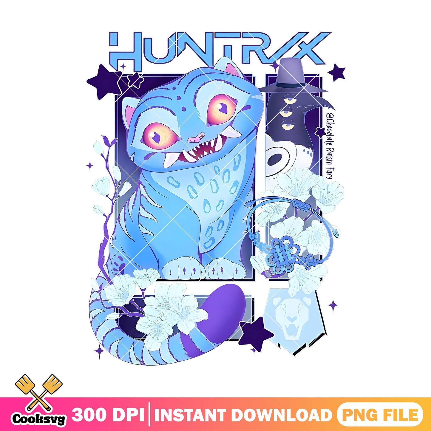 Huntrix tiger derpy png, derpy tiger png, kpop huntrix png