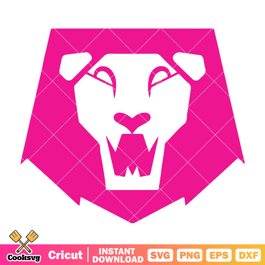 Huntrix tiger pink logo svg, kpop hunters svg, huntrix band svg
