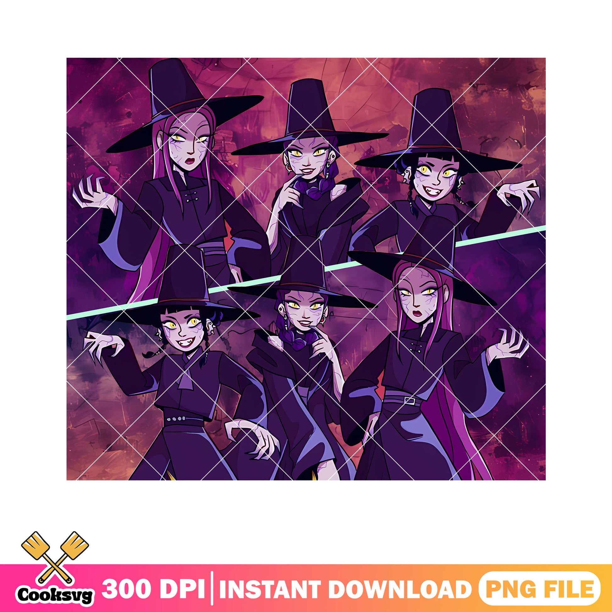 Huntrix traditional costume png, huntrix girls png, kpop demon hunters png