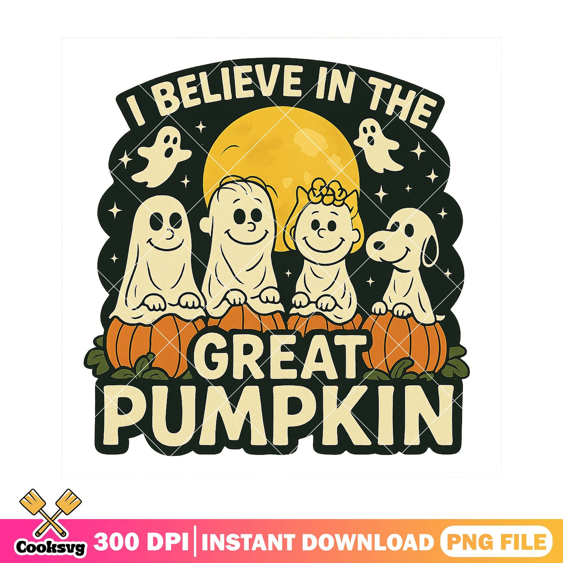 I believe in great pumpkin png, halloween art png, peanuts comic png