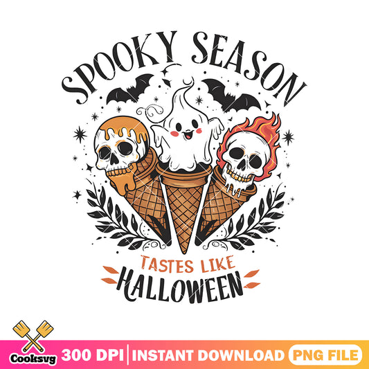 Ice cream cones spooky png, halloween movie png, ghost face png