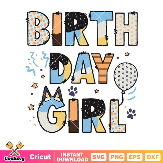 Ideas bluey dog birthday girl svg, bluey ornaments​ svg, bluey font svg