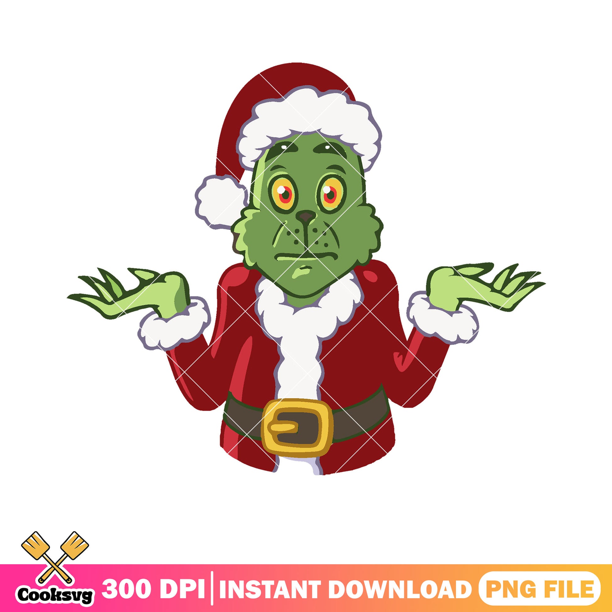 I dont know face grinch png, christmas poster png, santa claus​ png