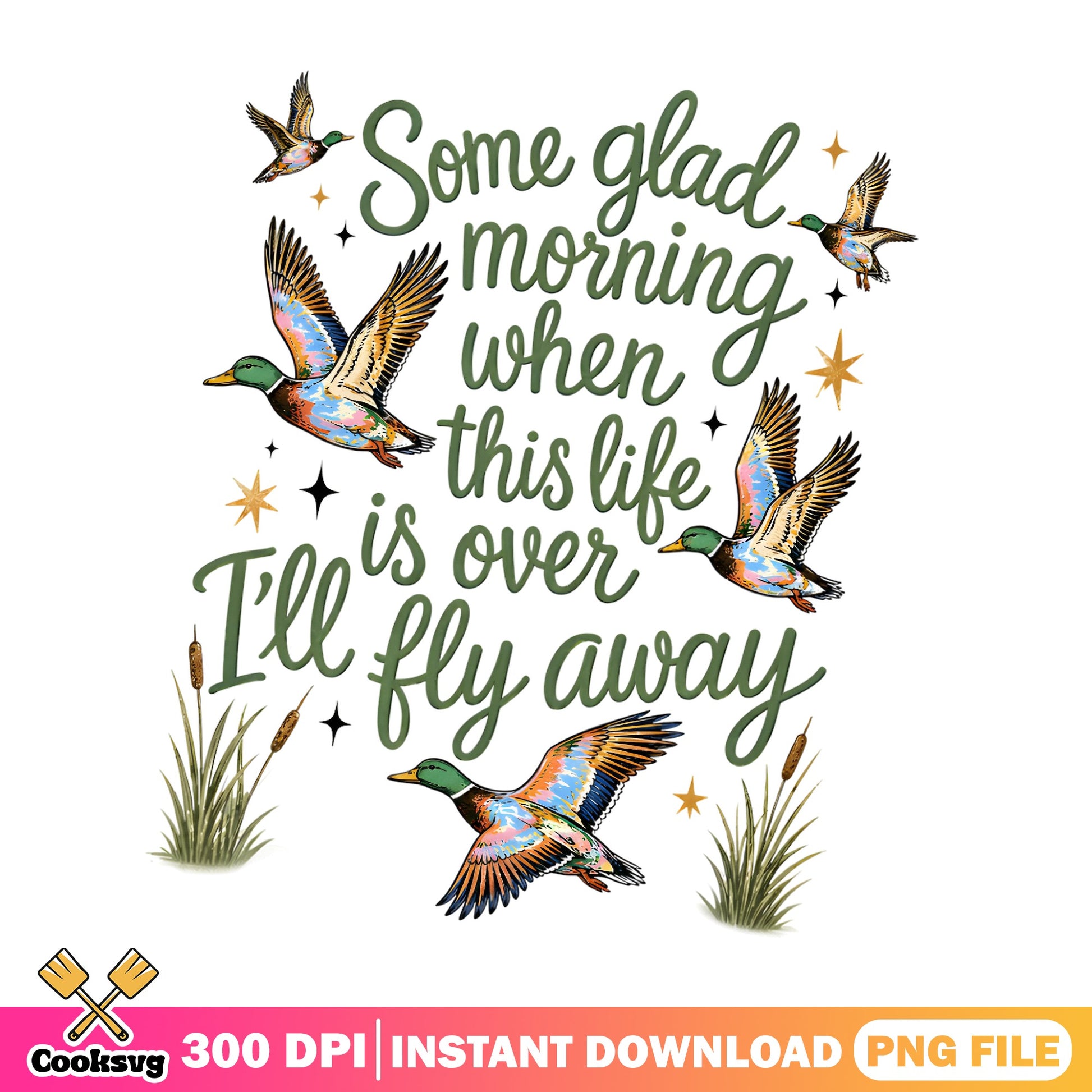 Ill Fly Away Duck PNG, Christian Country Music PNG, Duck PNG