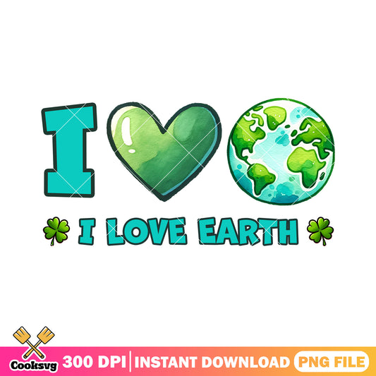 I love earth font design png, earth day activities png