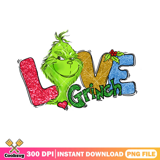 I love grinch monster png, merry christmas png, grinch png