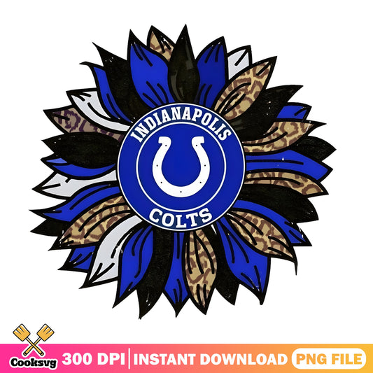 Indianapolis Colts Sunflower PNG, Colts Leopard PNG, NFL PNG