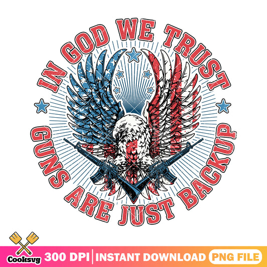 In god we trust gun png, america gun png, america eagles png