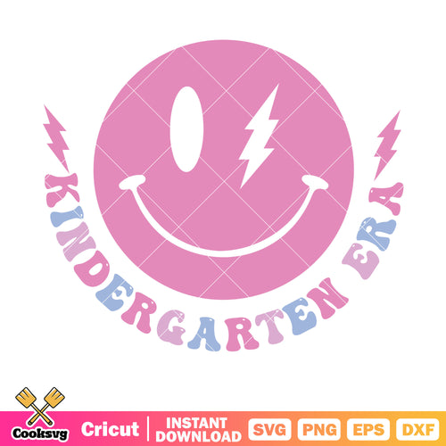 In my kindergarten era icon school svg, in my kindergarten era svg