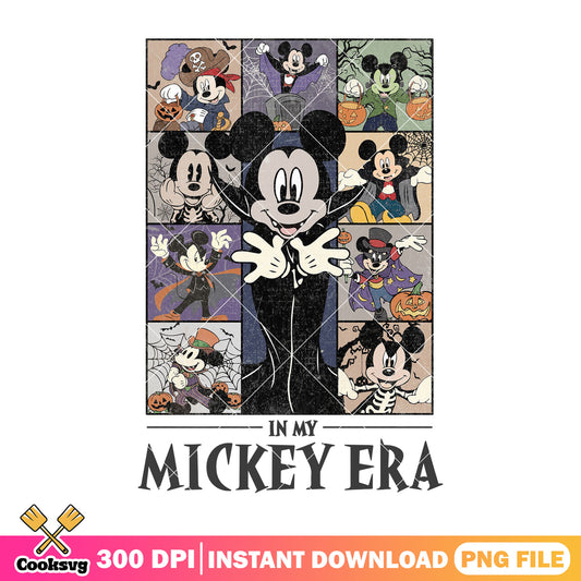 In my mickey era png, mickey halloween png, halloween new era​ png