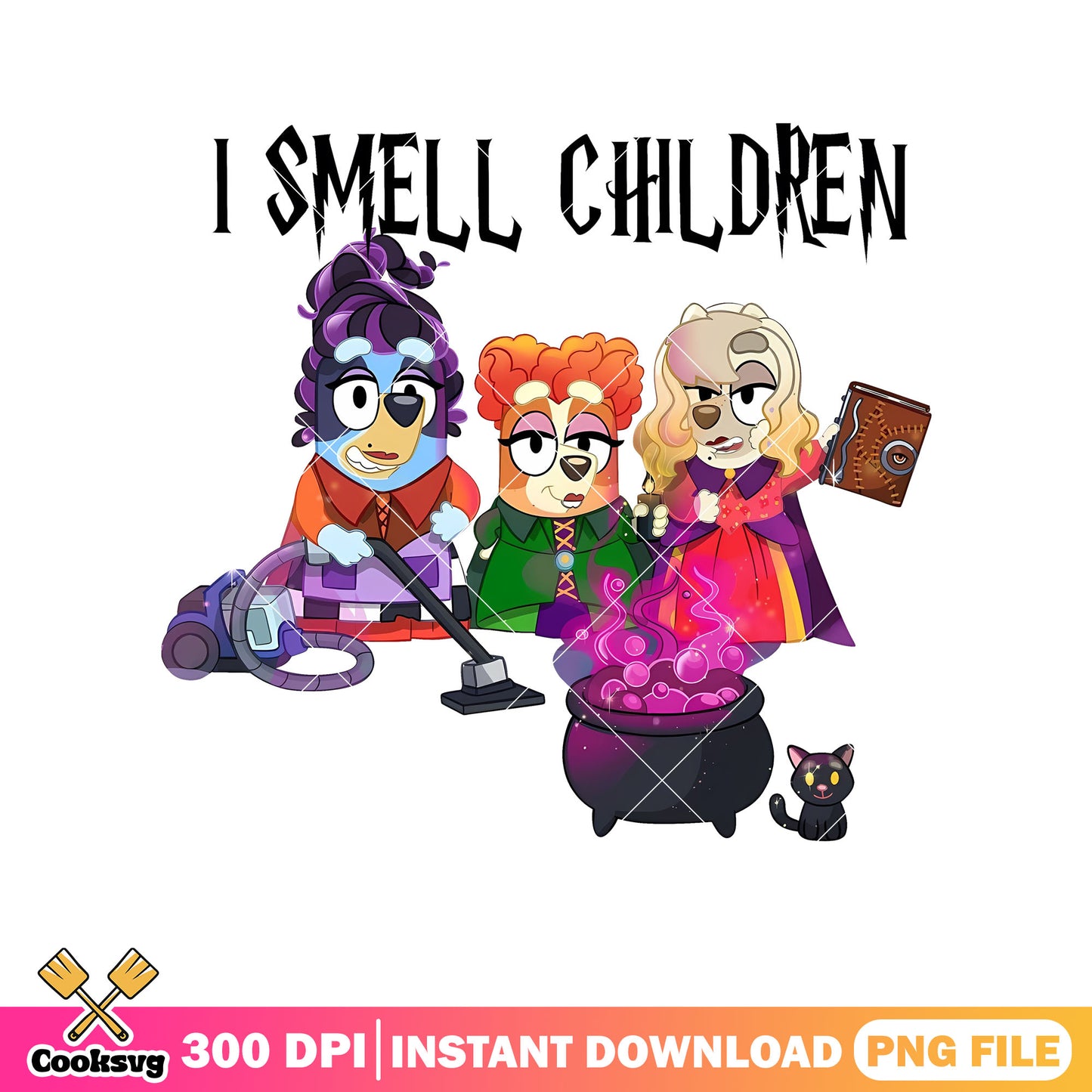 I smell children bluey hocus pocus png, bluey playset​ png, bluey friends​ png