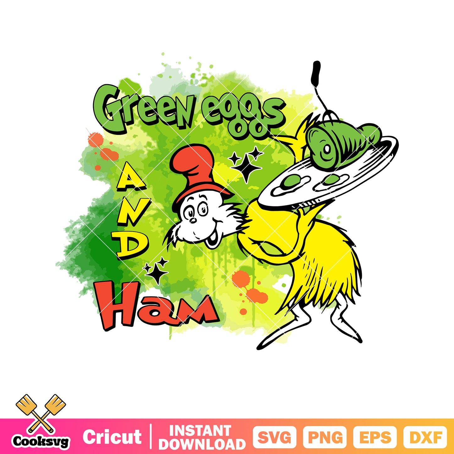 I so do like green eggs svg file, green eggs and ham svg