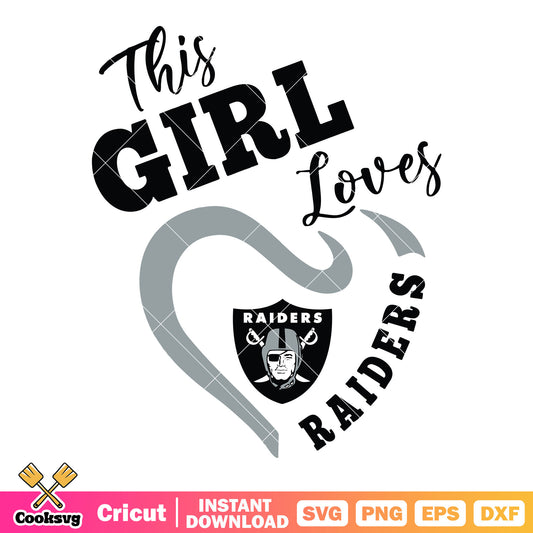 Is this baby girl love raiders svg, oakland raiders svg, nfl team svg