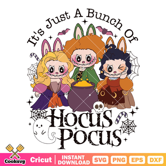 Its bunch of hocus pocus labubu svg, hocus pocus custom​ svg