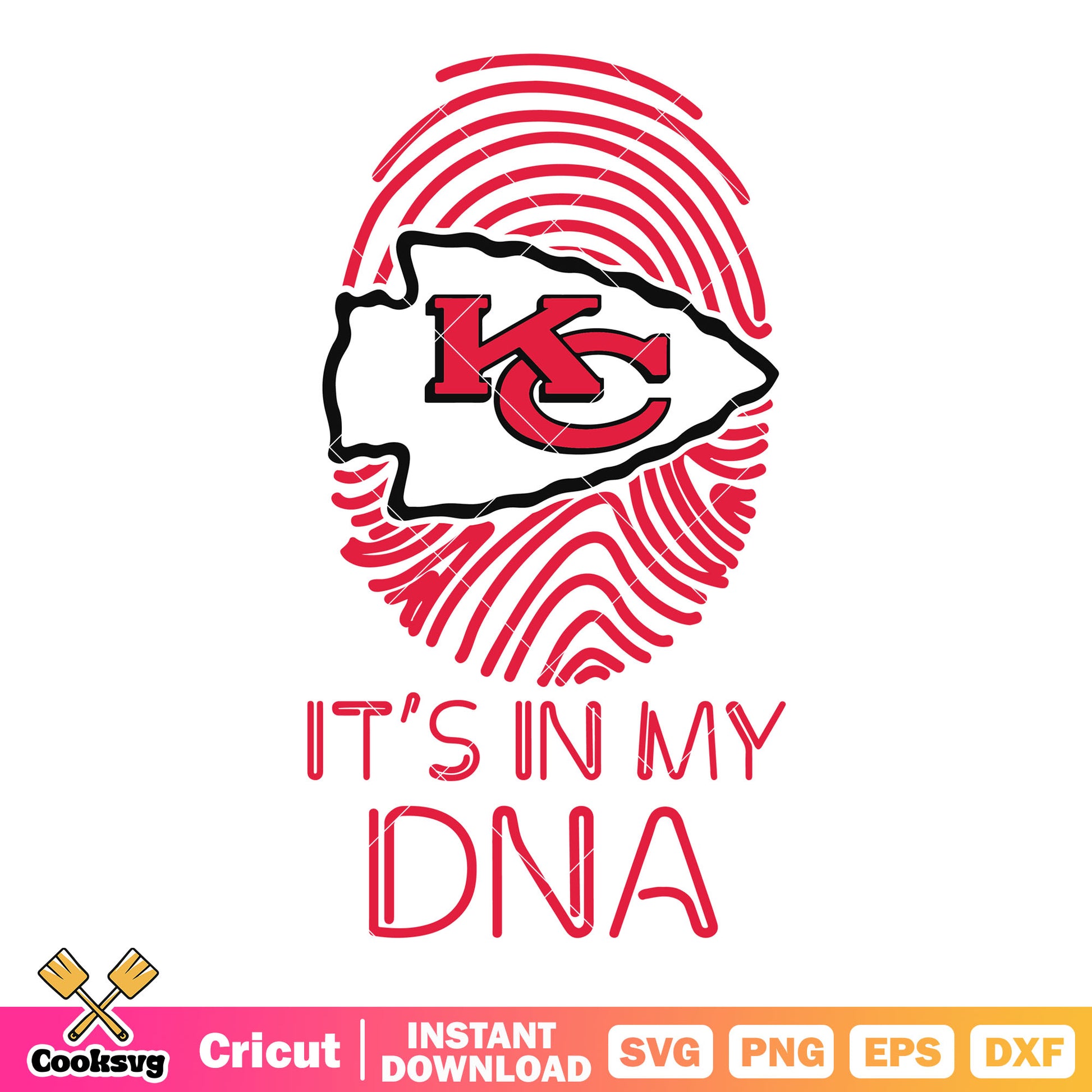Its in my dna arrowhead svg, american football svg, chiefs svg