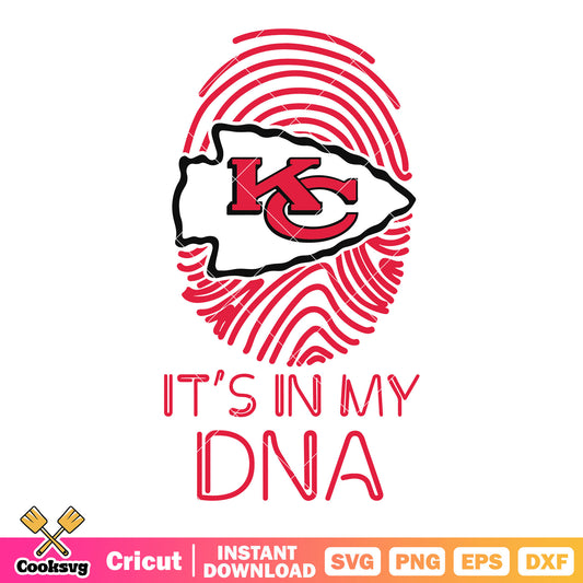 Its in my dna arrowhead svg, american football svg, chiefs svg