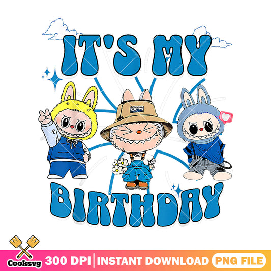 Its my birthday labubu png, labubu dolls png, labubu cute png