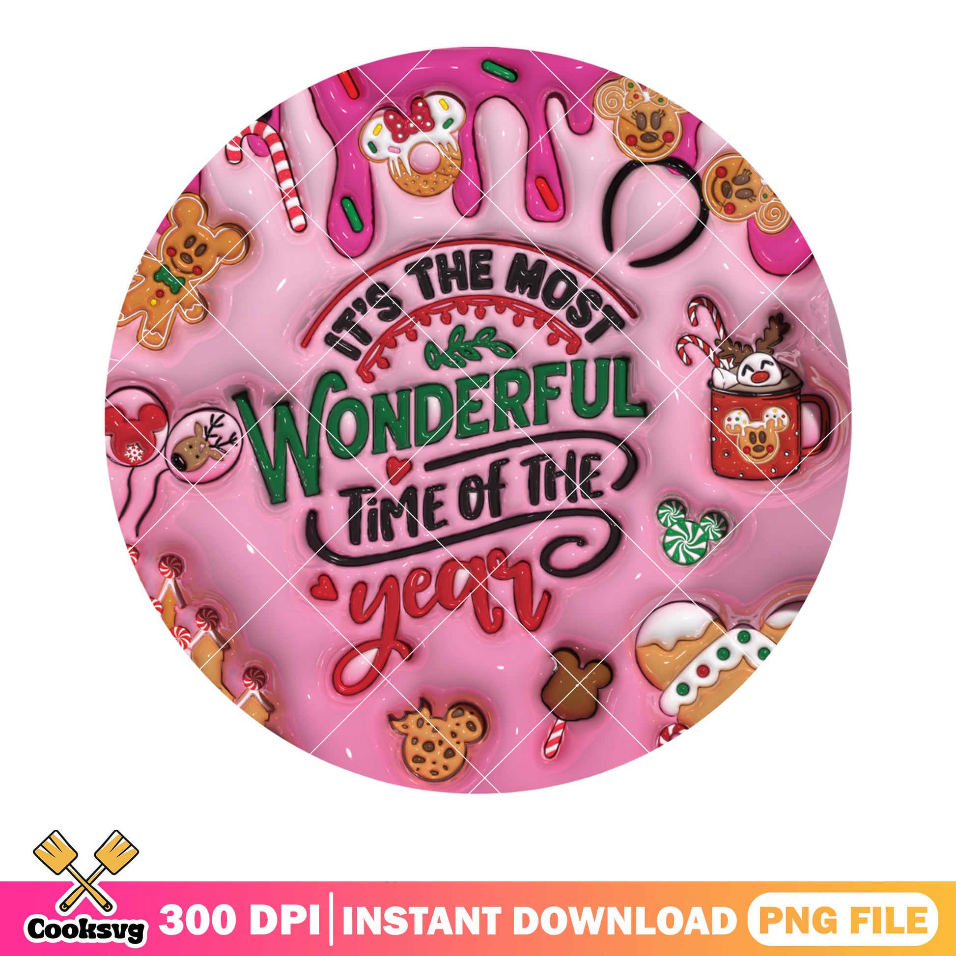 It the most wonderful time of the year png, christmas designs png