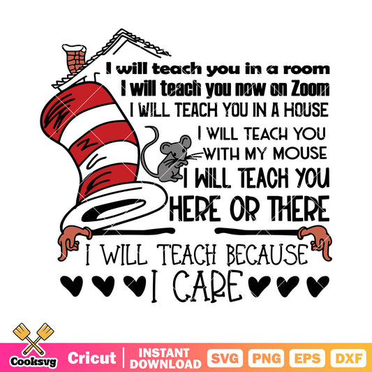 I will teach because i cape svg, grey rats​ svg, top hat svg