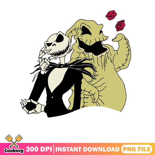 Jack Skellington And Oogie Boogie PNG, Nightmare PNG